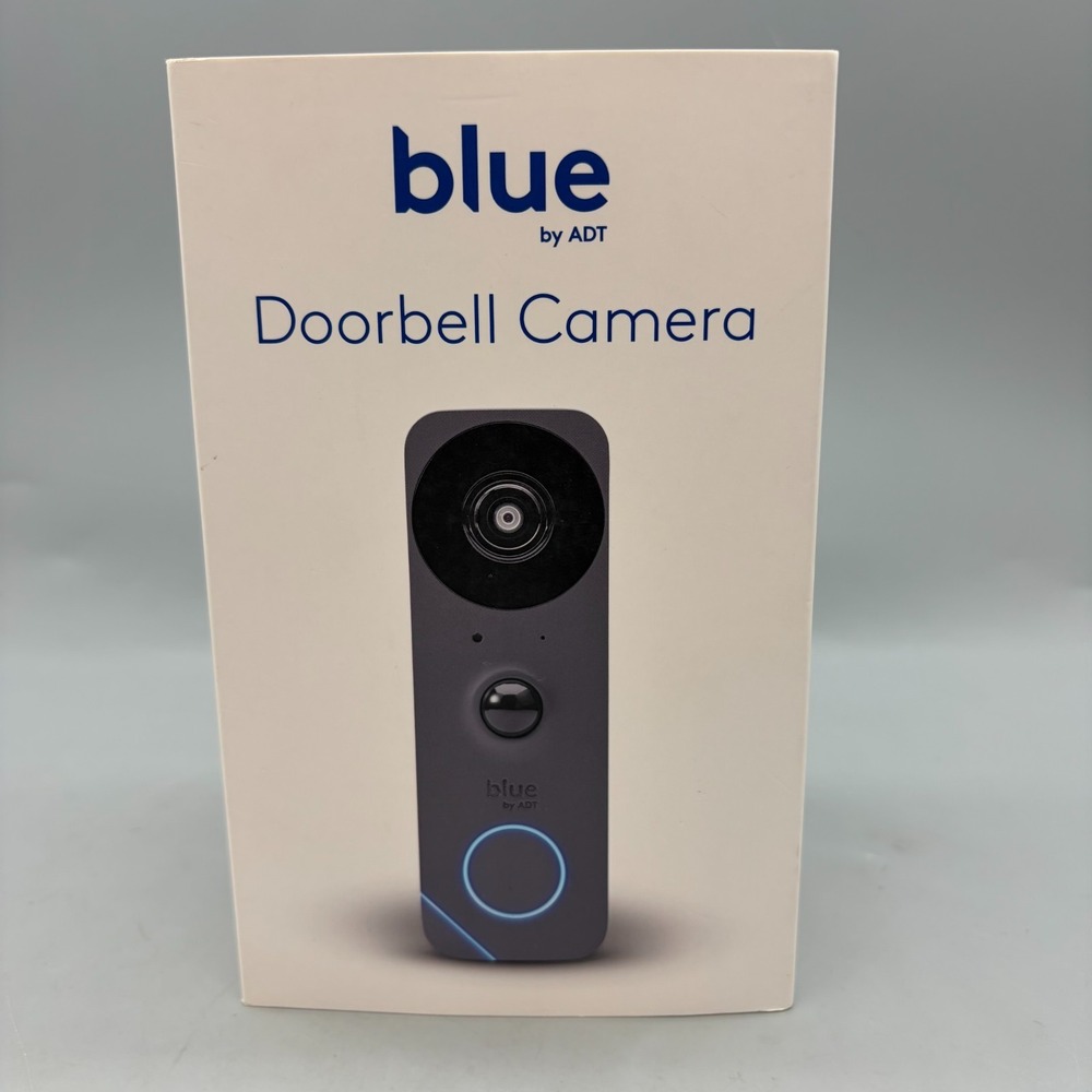 Blue ADT Video Doorbell Camera Graphite